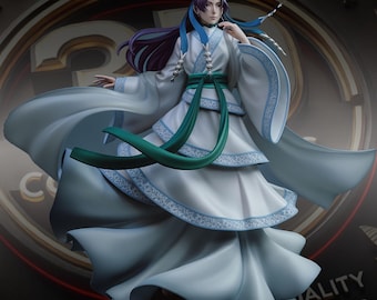 Celestial Noble Custom 3D Printed Statue - FanArt Handmade & Handpainted Anime Collectible Figure