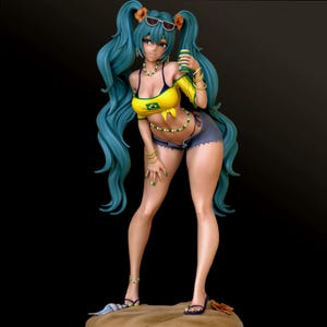 Tropical Music Idol - Fan Art Custom Made Figure Statue - Gift For Collectors - Handmade Gift & Hand Painted Comic Figure - Anime Figure
