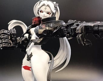 レベッカの3Dプリント樹脂フィギュア、塗装可能、サイバーパンク2077の