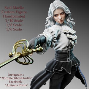 Handmade & Handpainted Blade of the Wastes Collectible Statue - Custom Fan Art Fantasy Figure - Gamer&#39;s Gift