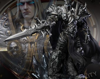 Fallen Prince Custom 3D Printed Statue - FanArt Handmade & HandPainted Fantasy Collectible Figure