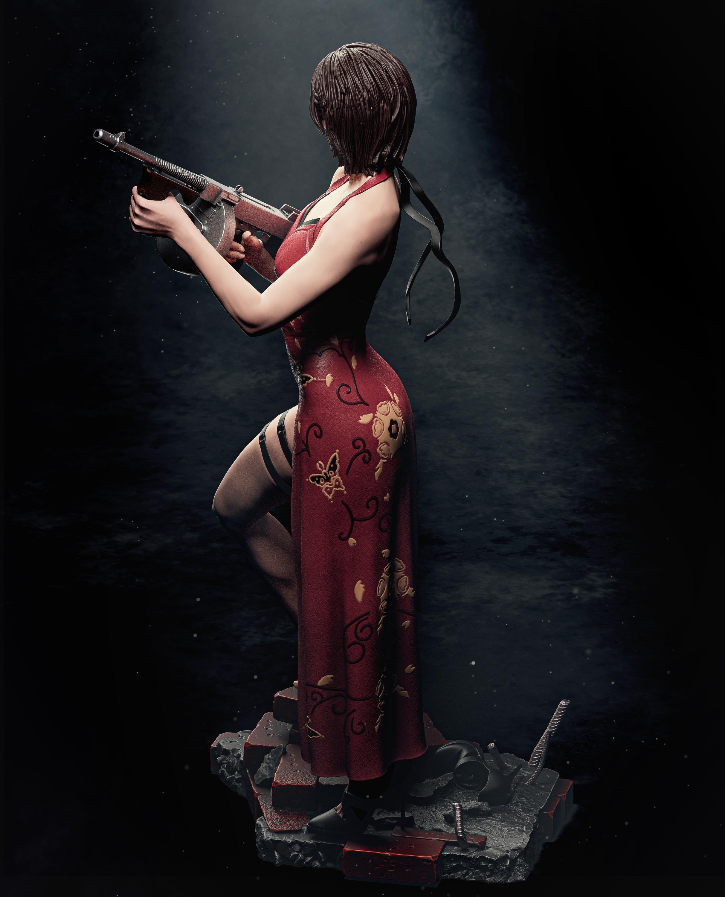 Zombie Hunter Custom 3D Printed Statue - Fan Art Handmade & Handpainted ...