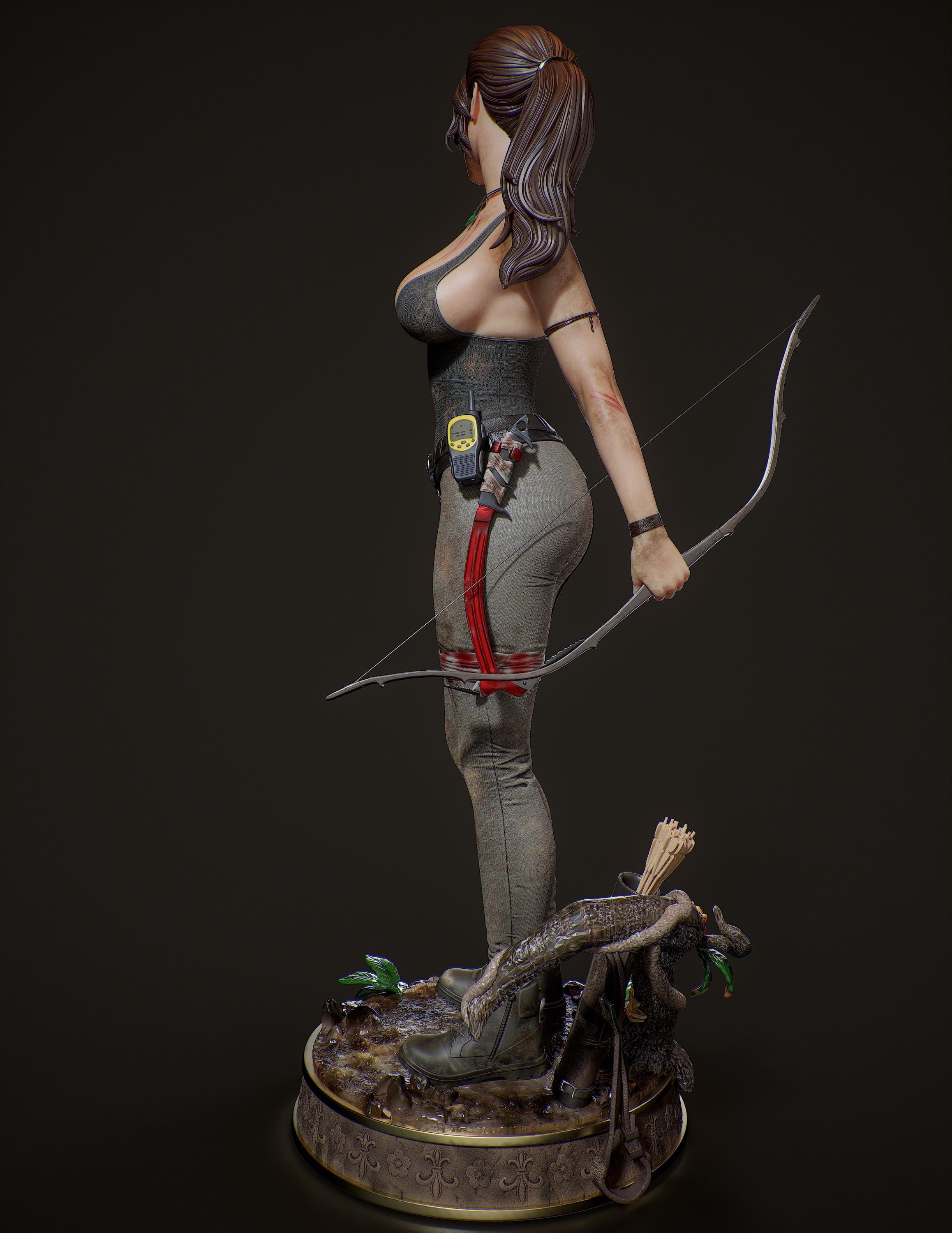 Fearless Explorer Custom 3D Printed Statue - Fanart Handmade ...