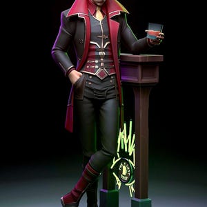 Handmade & Handpainted Ruthless Ruler Collectible Statue - Custom Fan Art Fantasy Figure, Gamer&#39;s Gift