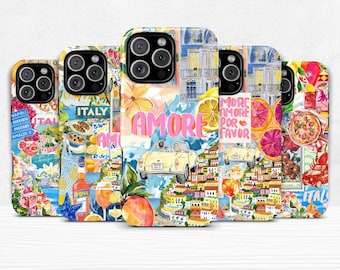 Funda italiana de doble carcasa para iPhone 11, 12, 13, 14, 15, 16 Pro Max Plus y Samsung Galaxy S25, S24, S23+. Ultraprotectora.