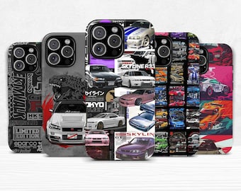 JDM Case Dual Shell Phone Case for iPhone 11 12 13 14 15 16 pro max plus & Samsung Galaxy S25 S24 S23 + Ultra Protective Cover