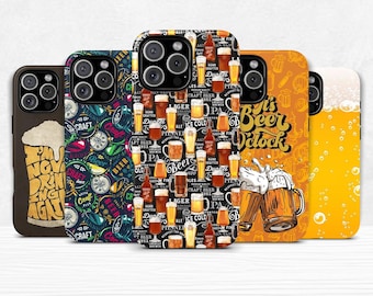 Beer Phone Cover Dual Shell Phone Case for iPhone 11 12 13 14 15 16 pro max plus & Samsung Galaxy S25 S24 S23 + Ultra Protective