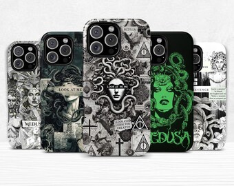 Medusa Phone Cover Dual Shell Phone Case for iPhone 11 12 13 14 15 16 pro max plus & Samsung Galaxy S25 S24 S23 + Ultra Protective