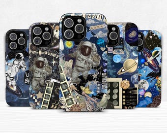 Astronomy Space Phone Case Dual Shell Cover für iPhone 11 12 13 14 15 16 pro max plus & Samsung Galaxy S25 S24 S23 + Ultra