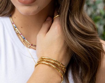 Paige Bamboo Bangle Bracelet