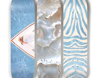 Skateboard Wall Art Set, 3-Piece Skateboard Deck Art, Aesthetic Room Decor, Modern Wall Art, Teen Bedroom Decor, Skater Gift