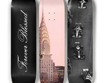 Skateboard Wall Art Set, 3-Piece Skateboard Deck Art, Aesthetic Room Decor, Modern Wall Art, Teen Bedroom Decor, Skater Gift
