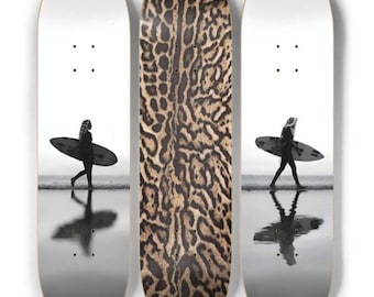Skateboard Wall Art Set, 3-Piece Skateboard Deck Art, Aesthetic Room Decor, Modern Wall Art, Teen Bedroom Decor, Skater Gift