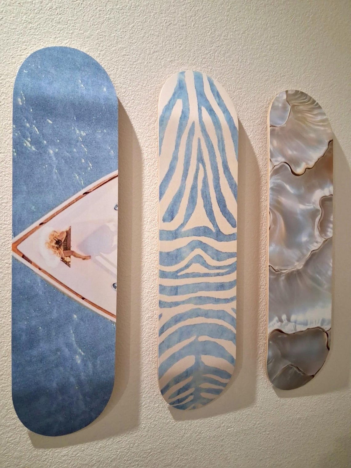 Skateboard Wall Art Set, 3piece Skateboard Deck Art, Aesthetic Room — free download