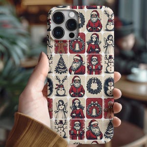 Christmas Collage Phone Case, Holiday Fun Tough Case, Festive Phone Cover, Christmas Gift, Protective Phone Case