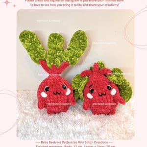 Baby Beetroot Crochet Pattern: Amigurumi Veggies (PDF Digital Download)