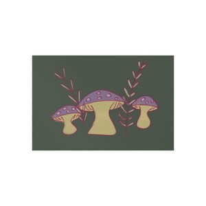 Invito per festa con cartolina "Cottage stravagante con fungo centrale 4x6"