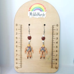 Masters of the Universe - Upcycled Toy Figurine Earrings - 80s Nostalgia