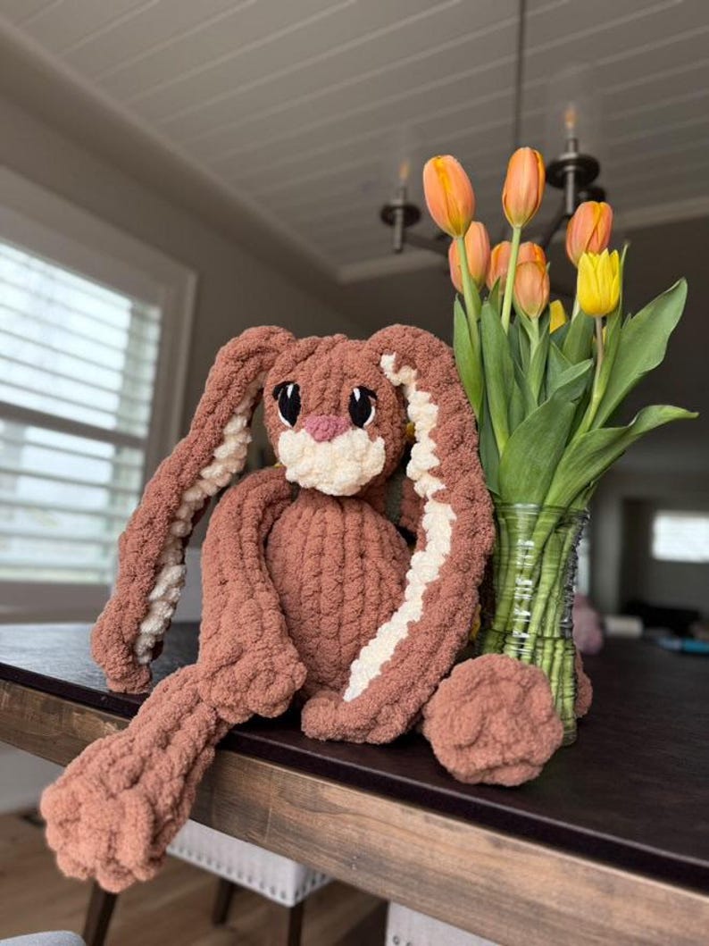 Chunky Knit Bunny Pattern | PDF + Video Tutorial | Rocky & Roxanne by ...
