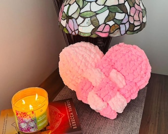 Woven Heart Pillow Tutorial/Beginner friendly/DIY full video and PDF