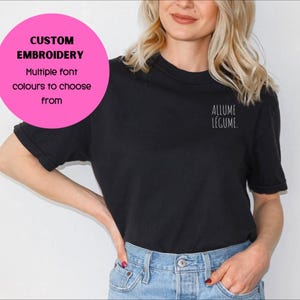 Minimalist French Saying Tee – Allume Légume T-Shirt – Trendy Unisex Graphic Top – Fun Gift for French Language Lovers
