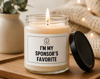 Funny Candle Sobriety Gift Sponsor Appreciation Recovery Humor Present Sponsee Encouragement Milestone Celebration Birthday Sober Living