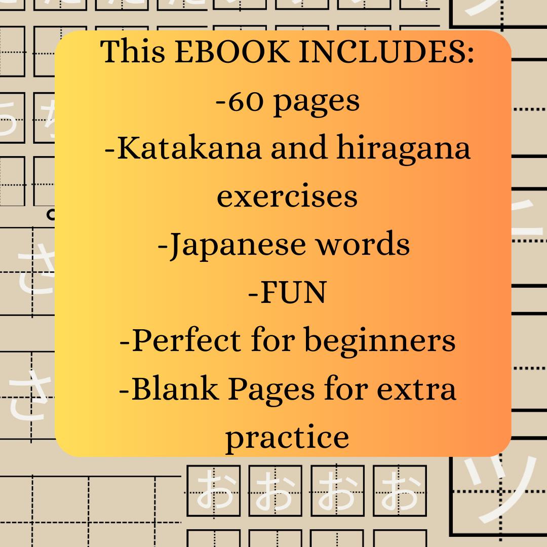 Hiragana and Katakana Ebook | Japanese for Beginners | Japanese Ebook ...