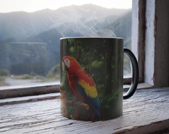 Colombian Guacamayo Magic Mug: Heat-Sensitive Coffee Cup