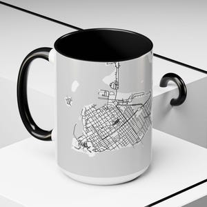 Koffiemok Key West-kaart - uniek drinkgerei voor reisliefhebbers, gepersonaliseerd cadeau, woondecoratie, verzamelobject koffieliefhebber, souvenir