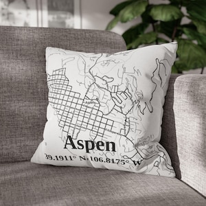 Housse de coussin en tremble personnalisée Taie d'oreiller en tremble du Colorado, décoration d'intérieur Aspen Mountain