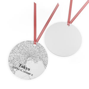 Adorno de Tokio, elegante decoración navideña japonesa, regalo de recuerdo personalizado de Tokio