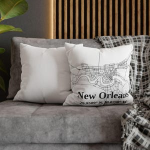 New Orleans Kissenbezug Personalisierter New Orleans Dekokissenbezug New Orleans Louisiana Wohnkultur New Orleans City Kissenbezug