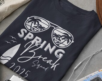 Familienurlaub 2025 Shirt, passende Familienhemden, Frühlingsferien 2025 T-Shirt, passende Hemden, Familienausflug 2025, Strand-T-Shirt, Urlaubsgeschenk