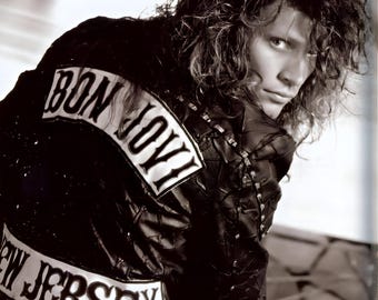 ボン・ジョヴィ サイン入りポスター 1988年ツアー メンバー5人