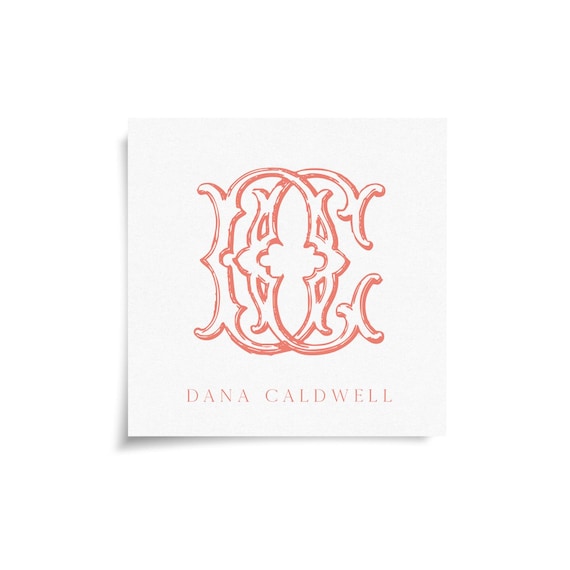 Monogram Stickers & Cards - DC - CD