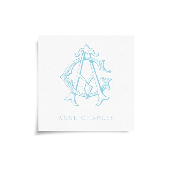 Monogram Stickers & Cards - AC - CA