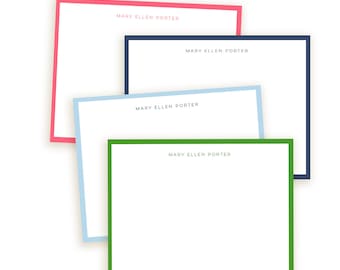 Classic Border Personalized Note Cards