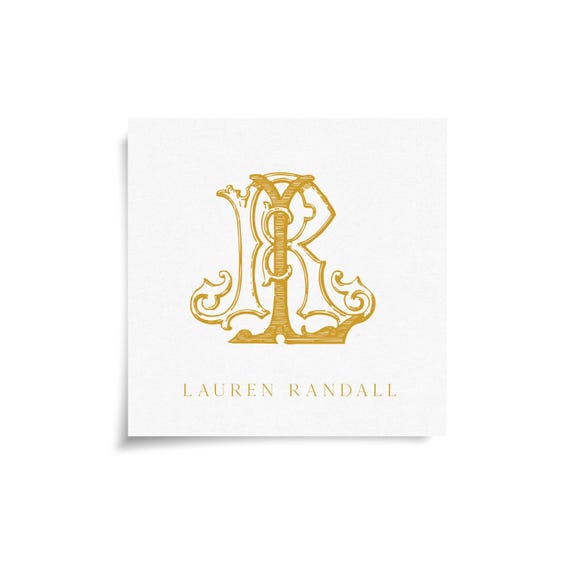 Monogram Stickers & Cards - LR - RL