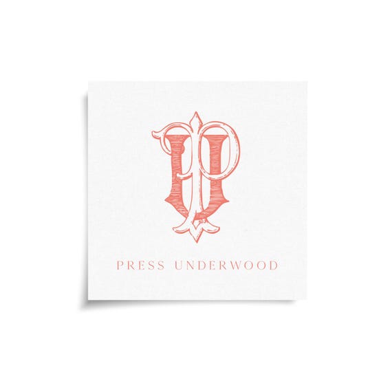 Monogram Stickers & Cards - PU - UP