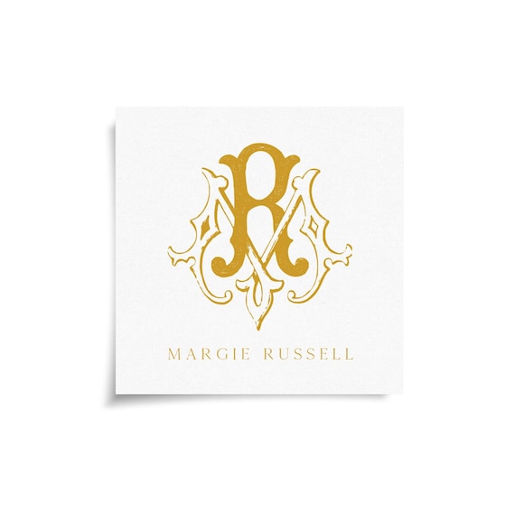 Monogram Stickers & Cards - MR - RM