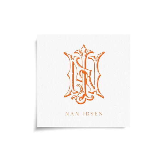 Monogram Stickers & Cards - NI - IN
