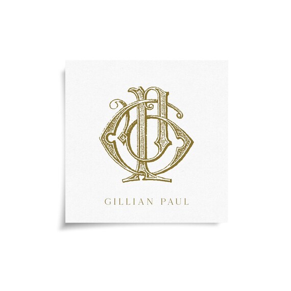 Monogram Stickers & Cards - GP - PG