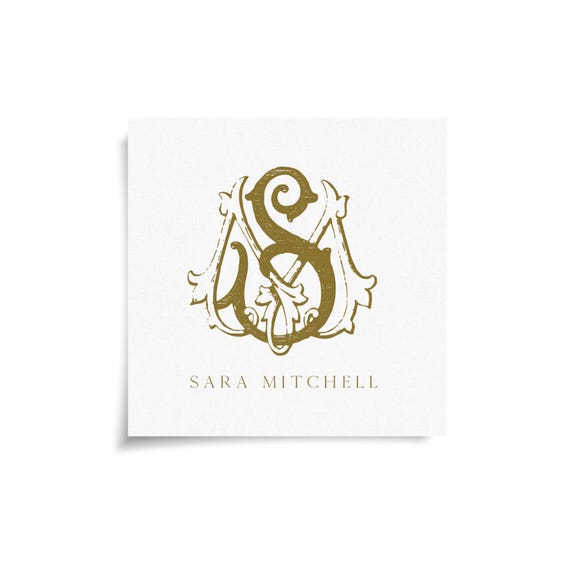 Monogram Stickers & Cards - SM - MS