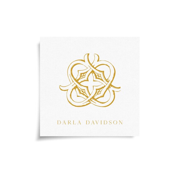 Monogram Stickers & Cards - DD