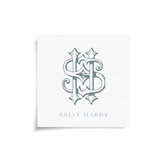 Monogram Stickers & Cards - SH - HS