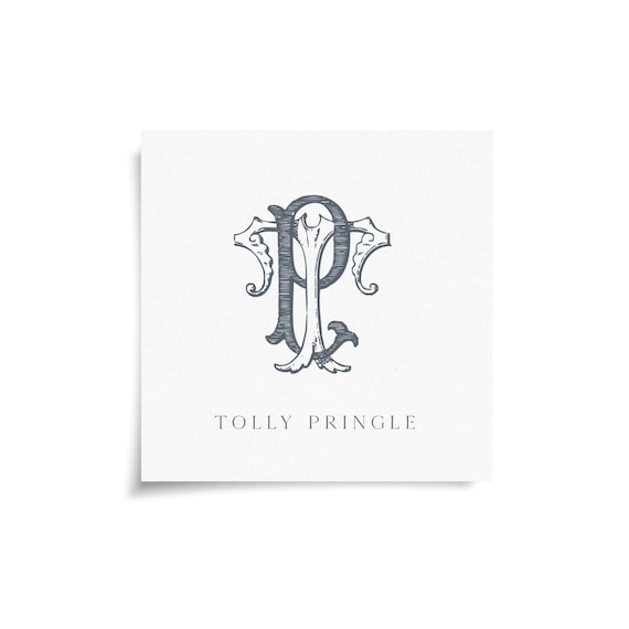 Monogram Stickers & Cards - TP - PT