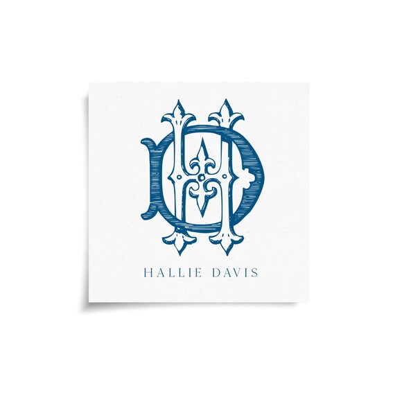 Monogram Stickers & Cards - DH - HD