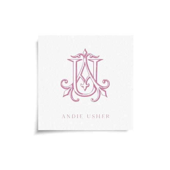 Monogram Stickers & Cards - AU - UA