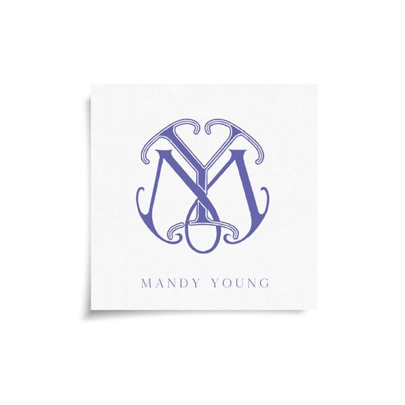 Monogram Stickers & Cards - MY - YM