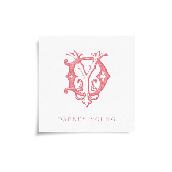 Monogram Stickers & Cards - DY - YD